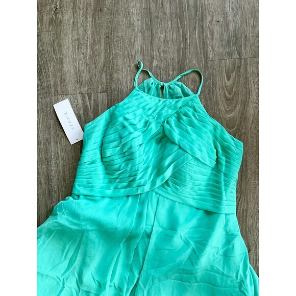 Azazie Adriana Bridesmaid‎ Dress Prom Formal A-line Pleated Chiffon Size A16 NWT - Picture 5 of 8